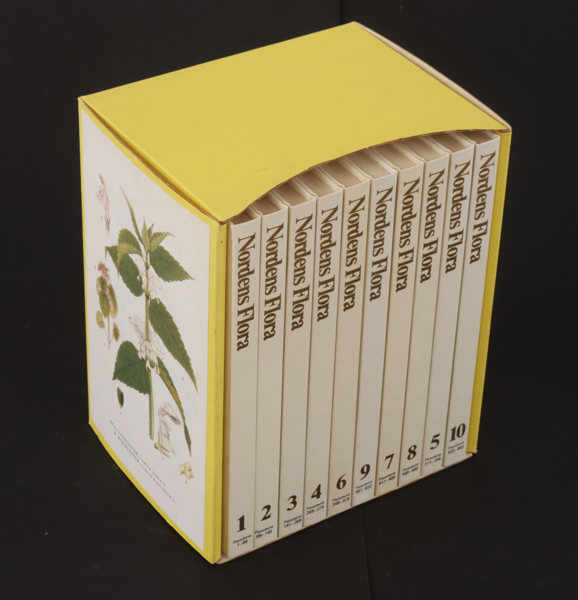 10 band, "Nordens Flora", CAM Lindman, 1974