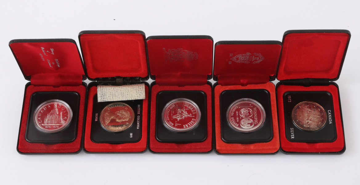Silvermynt 5st, Kanada, 1970-tal