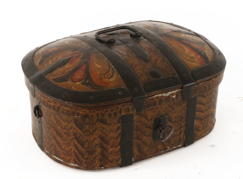 Färdskrin, allmoge, 1800-tal