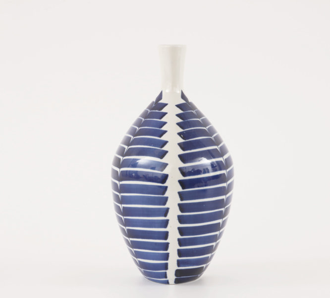 Vas, "Indigo", Karin Björquist för Gustavsberg studio