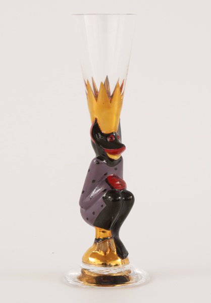 Snapsglas, "Djävulsglas", Gunnar Cyrén för Orrefors