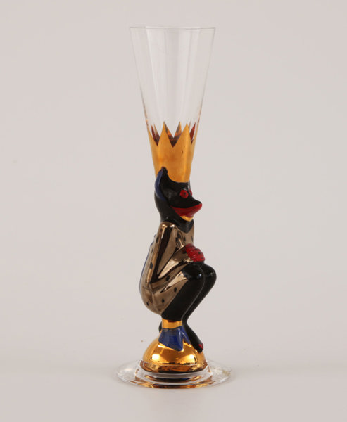 Snapsglas, "Djävulsglas", Gunnar Cyrén för Orrefors