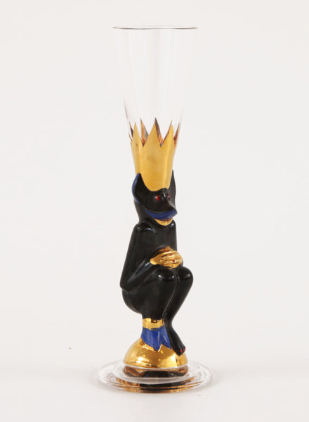 Snapsglas, "Djävulsglas", Gunnar Cyrén för Orrefors