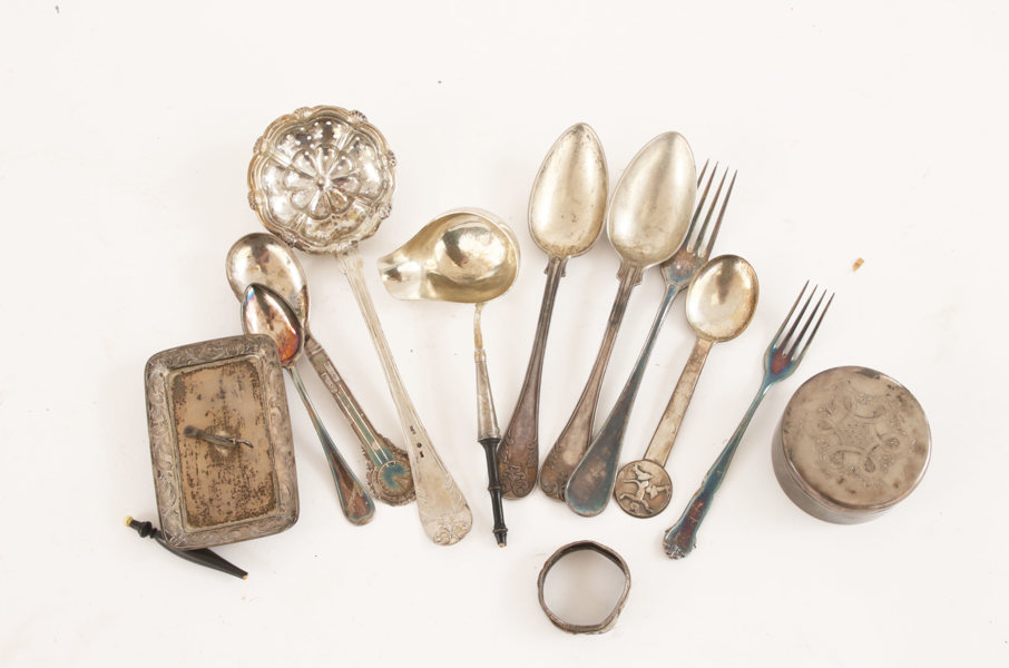 Parti silverföremål