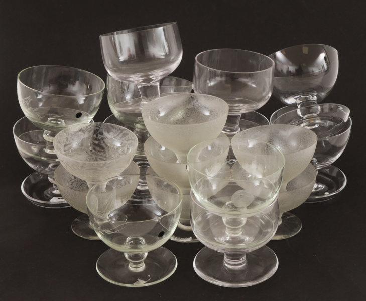 Parti dessertskålar, bl.a. Johansfors