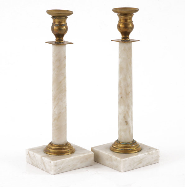 Ljusstakar ett par, gustaviansk stil, Yxhult, 1900-tal