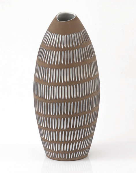 Golvvas, "Negro", Ingrid Atterberg för Upsala Ekeby