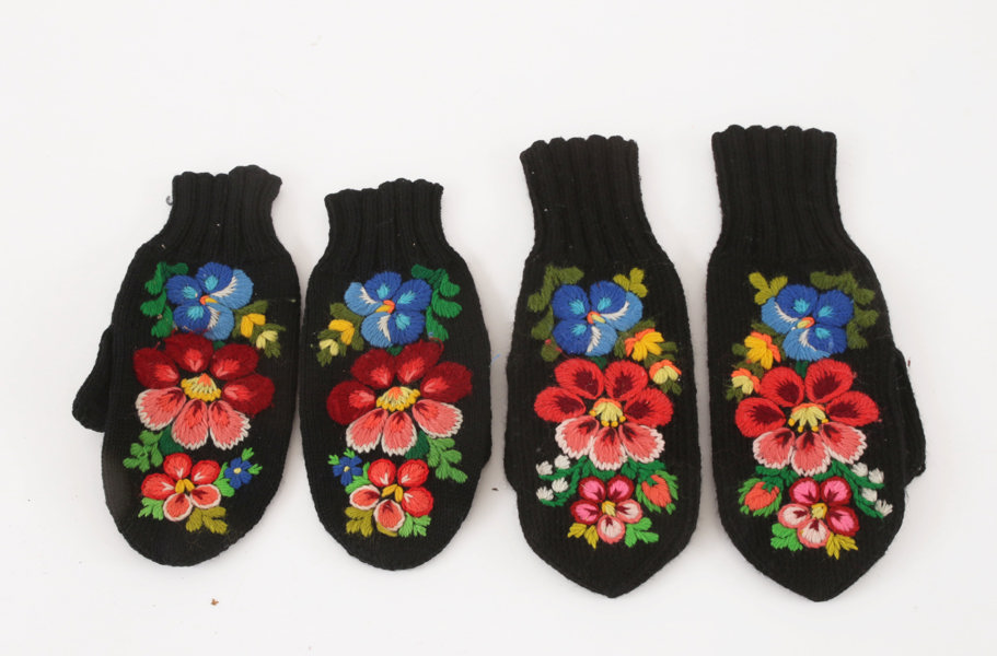 Dräkthandskar 2 par, Dala-Floda