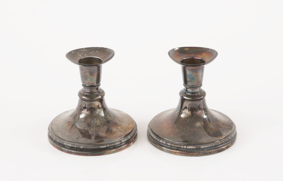 Ljusstakar ett par, silver, Eric Löfman för MGAB