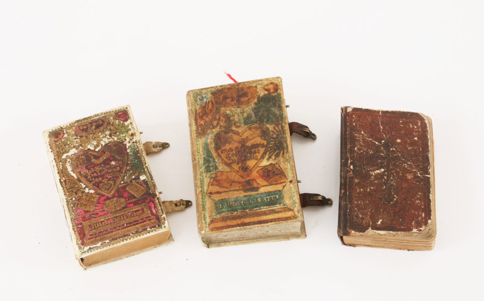 Brudpsalmböcker 3st, 1800-tal