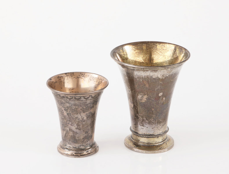 Bägare i silver 2st