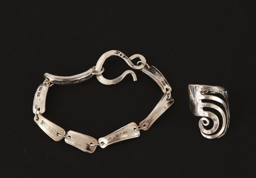 Silversmycken 2 delar, Bo Ekström, Stockholm