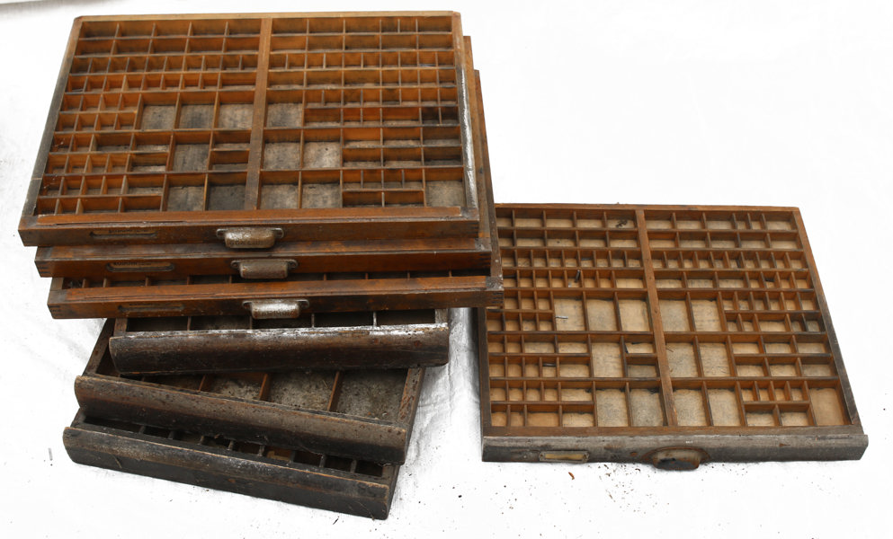 Kastlådor 7st, 1900-talets första hälft