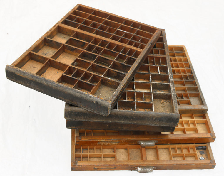 Kastlådor 6st, 1900-talets första hälft