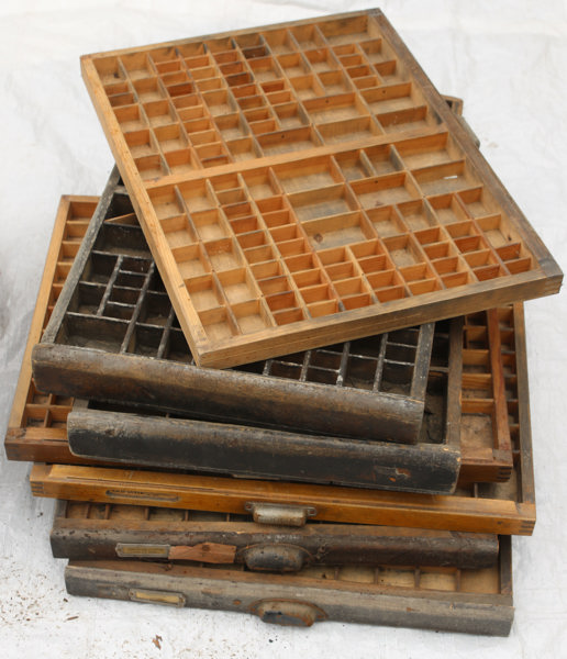 Kastlådor 7st, 1900-talets första hälft