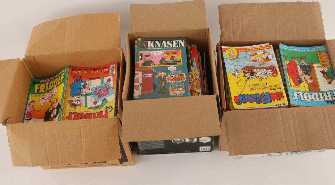 Parti serietidningar, Knasen, Fridolf, bl.a. 1960-tal