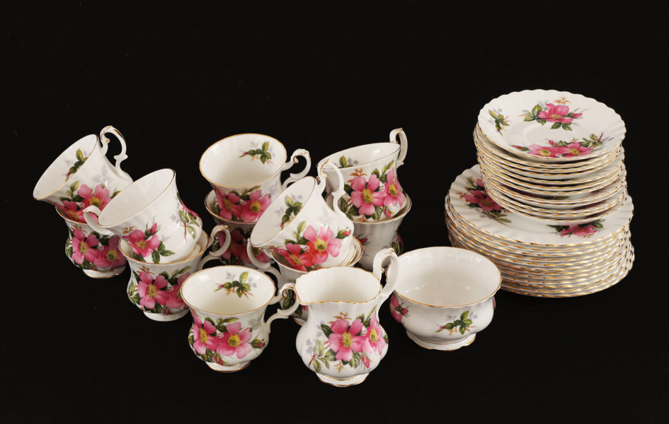 Kaffeservis, "Praire Rose", Royal Albert, England