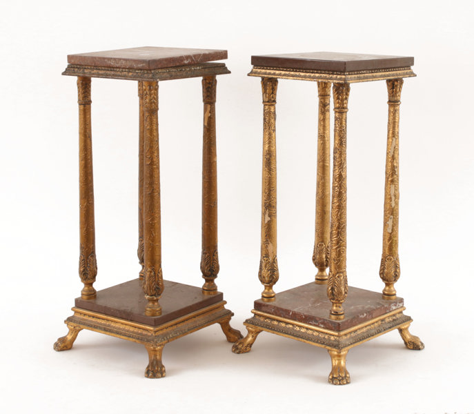 Piedestaler ett par, empirestil, 1900-tal