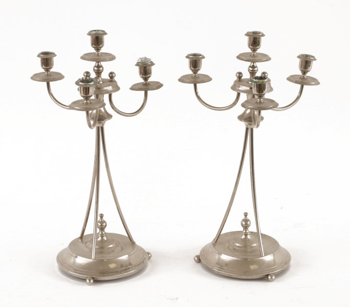 Kandelabrar ett par, jugend, 1900-talets början