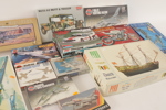 Byggsatser 13st, Monogram, Airfix, Pyro, Revell, m.m.