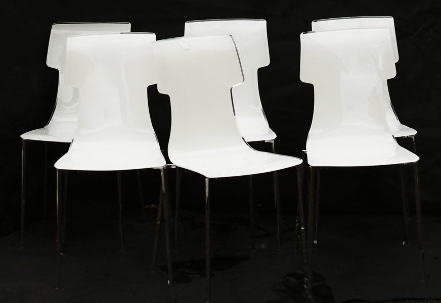 Stolar 6st, "My Chair", Carlo Colombo, Guzzini, Italien