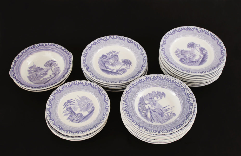 Matservisdelar, "Spets", Rörstrand, omkring år 1900