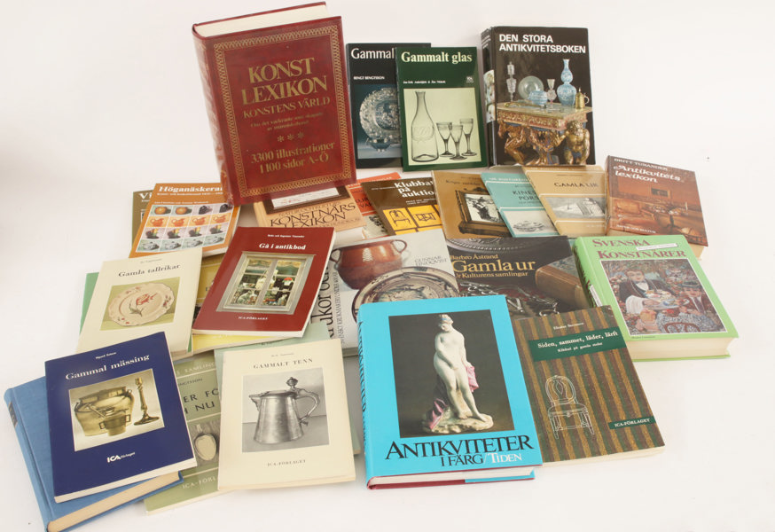 Parti konst- och antikvitetsböcker