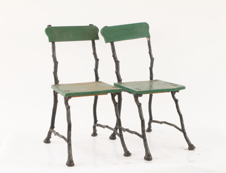 Trädgårdsstolar ett par, 1900-talets första hälft