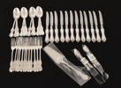 Bestickservisdelar 47st, silver, "Olga", GAB, Stockholm