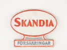 Skylt, Skandia - försäkringar, omkring 1900-talets mitt