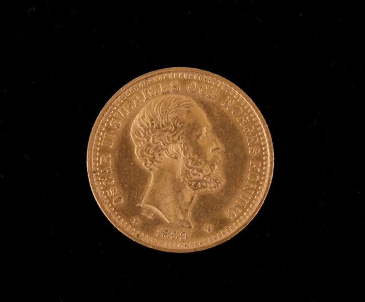 Guldmynt, 20 kronor, Oscar II, 1899