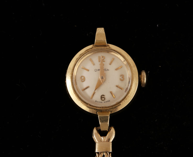 Damarmbandsur i 14k, Omega