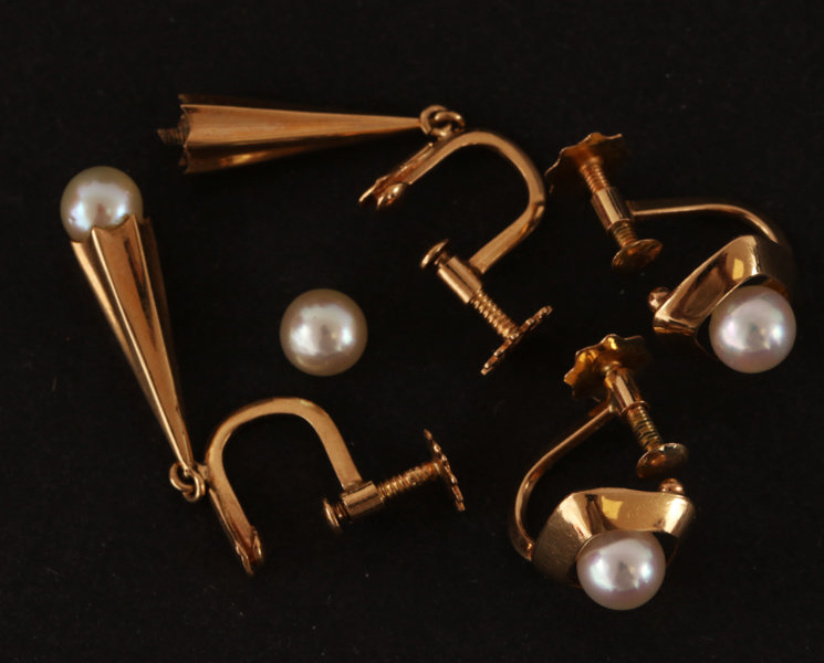 Örhängen 2 par, 18k