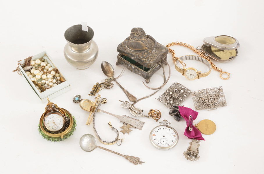 Parti bijouterier, m.m. bl.a. silver