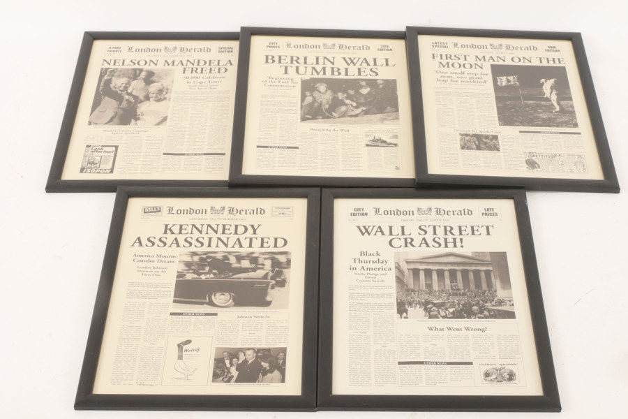 Reproduktioner av löpsedlar 5st