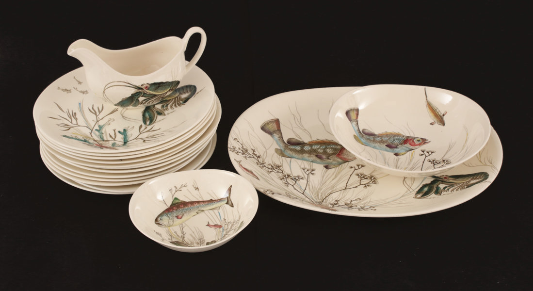 Matservisdelar, "Fish", Johnson Bros, England