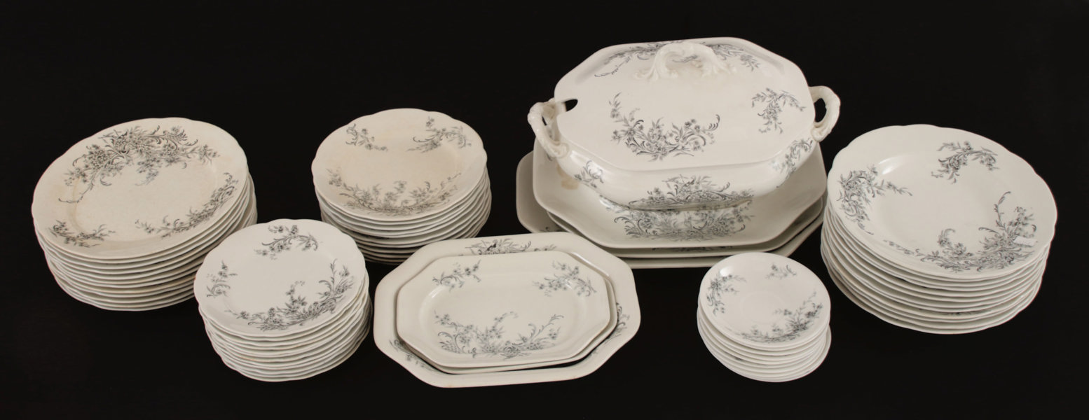 Matservis, "Eveline", Rörstrand, omkring år 1900