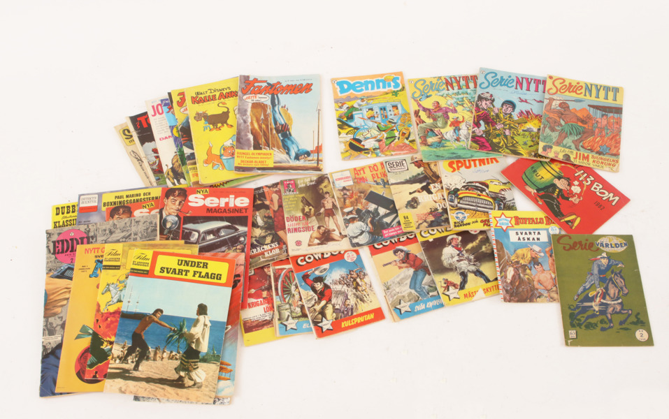 Parti serietidningar, mestadels, 1950/60-tal