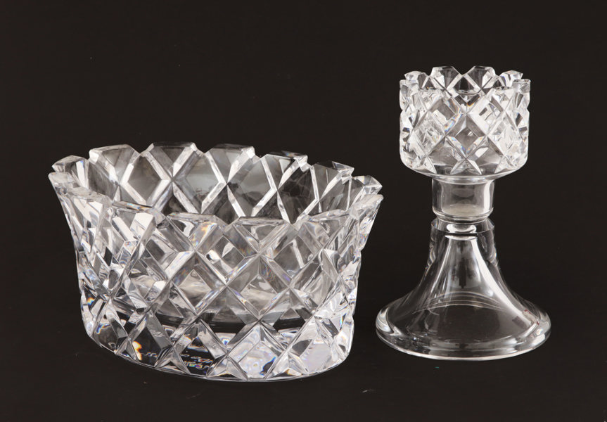 Kristall 2 delar, "Sofiero", Gunnar Cyrén för Orrefors