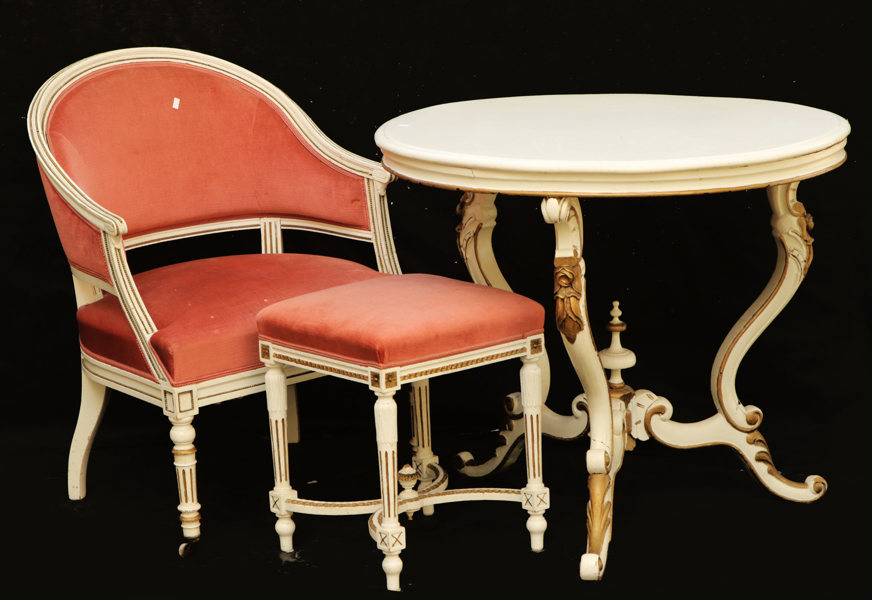 Salongsmöbel 3 delar, 18/1900-tal