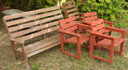 Trädgårdsmöbler 5 delar, 1900-tal