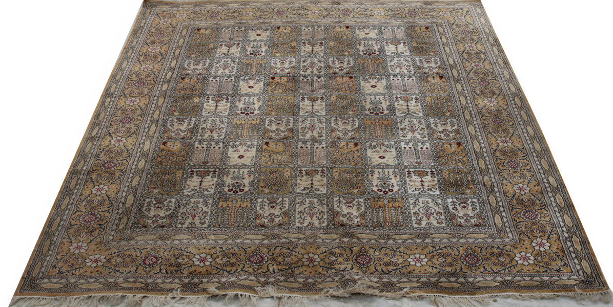 Handknuten matta, Kashmir