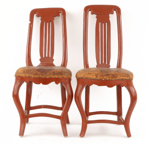 Stolar ett par, rokoko, allmoge, 17/1800-tal