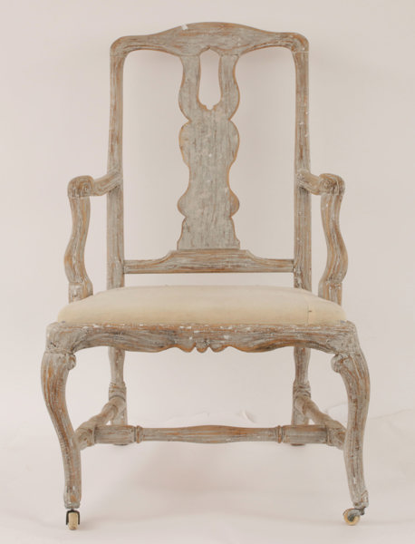 Karmstol, senbarock, 1700-tal