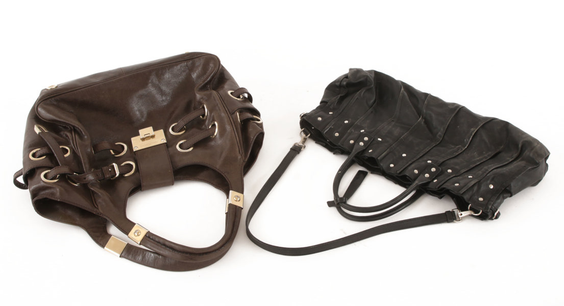Handväskor 2st, Jimmy Choo samt Jil Sander