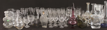 Parti glas, bl.a. Orrefors, Boda