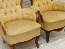 Fåtöljer ett par, nyrokokostil, 1900-talets andra hälft