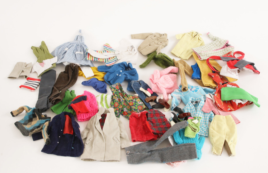 Parti dockkläder, "Barbie", bl.a Mattel