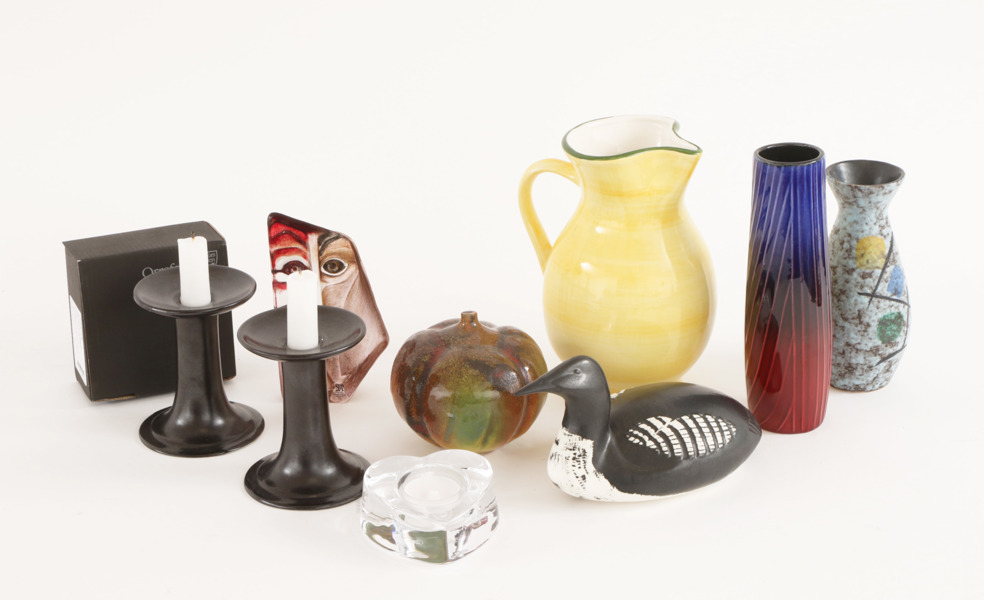 Glas och keramik 9 delar