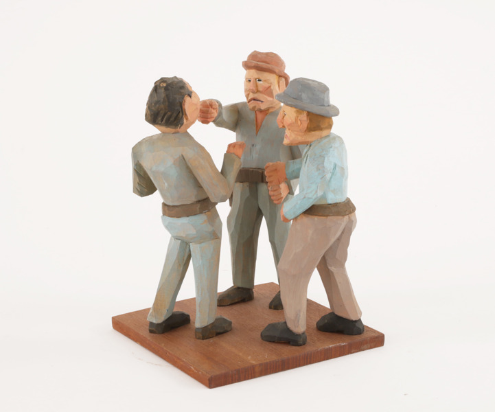 Träskuren figurgrupp, 1900-talets andra hälft